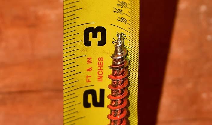 Checking Target Orientation These structural screws