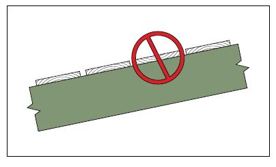 Warning: when installing the board deck, ensure that the growth rings in all boards are oriented curving upward (fig. 4).