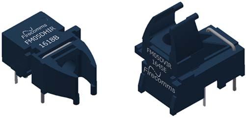 Housed in non conducting plastic RedLink connector housings, the receiver is blue in colour.