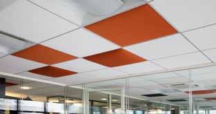 ACOUSTIC CEILING TILE & CEILING PANEL QUIETO ceiling tile & ceiling panel can be fitted easily,