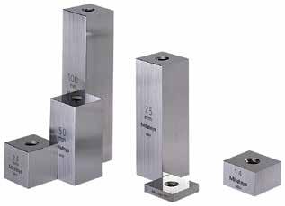 Individual Metric Square Gage Block Suffix Number for Selecting Standard and Certificate Provided ASME Grade Steel K -52* -53* AS- -54* AS-2-55* * provided with Inspection Certificate Metric Block