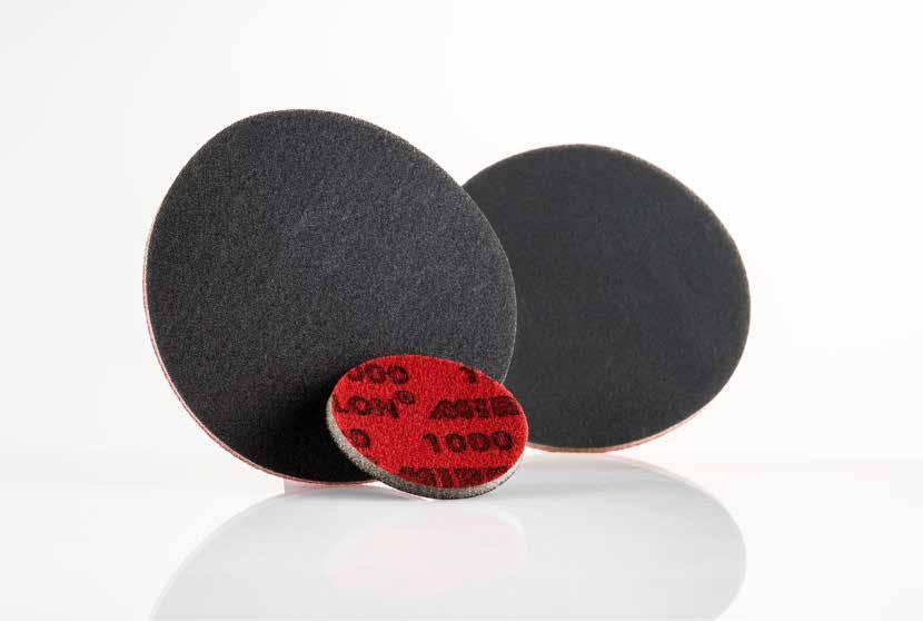 FABRIC ON FOAM ABRASIVES Specifically developed for surface preparation and finishing prior to polishing.