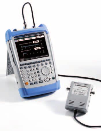 Directional power measurements up to 4 GHz under operating conditions The R&S FSH-Z14 and R&S FSH-Z44 directional power sensors transform the R&S FSH into a full-featured directional power meter for