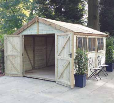 the Malvern Apex Quality heavy duty apex sheds & workshops 12 deep x 10 wide pressure treated Malvern Apex with optional double
