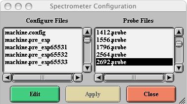 II. Saving Pulse Widths with Machine Config? You can access this GUI tool in Spectrometer Control by first logging in as console.