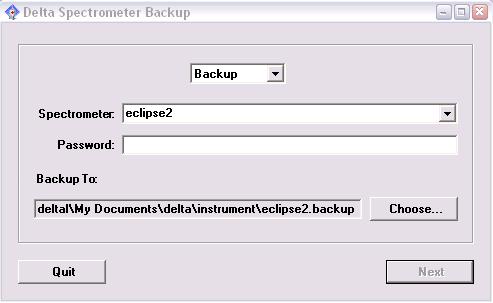 VII. NMR System Backup/Restore with Delta Spectrometer Backup There are a number of spectrometer specific files that reside on the acquisition computer.