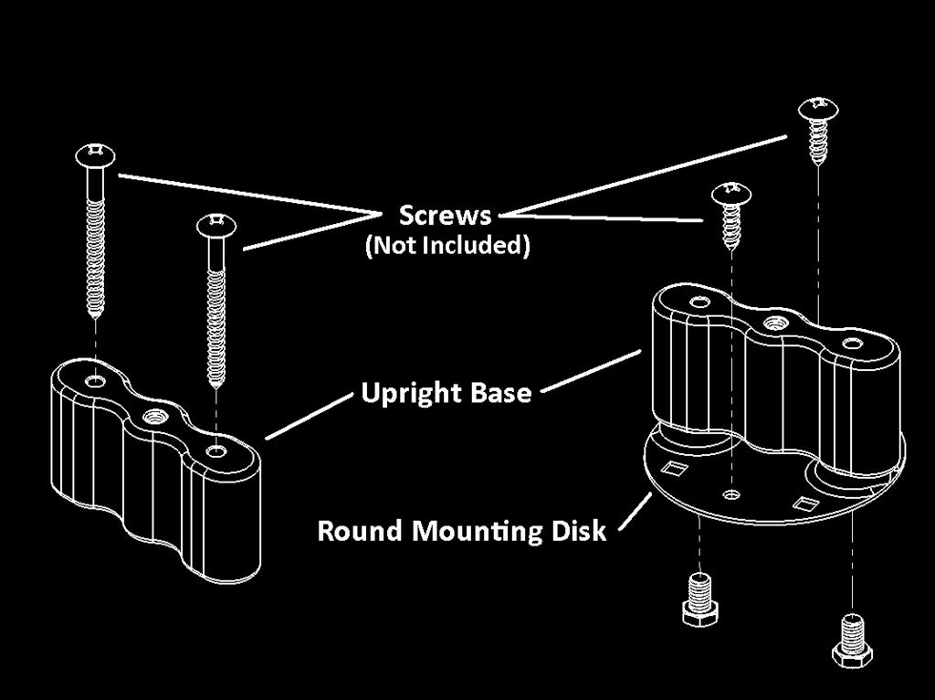 provided to attach the Round Mounting Disk to the surface (see Figure 2).