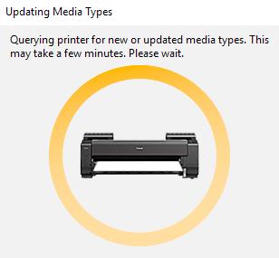 You can still add printers in the printer wizard like before using the "Add manually" button. The "Standard Sizes" menu shows the roll width determined by the printer.