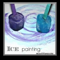 Winter Arts and Crafts Colored Ice Art Option A: Colored Ice Painting Ice cube tray or small paper cups Water Food coloring Popsicle sticks (optional) White paper 1.