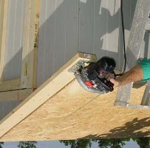 Hold it flush with the top of the siding and nail it about every 2 feet. Now you re ready for the roofing.