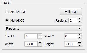 8 Select / Change ROI The ability to set the ROI for the MityCAM-C8000 can be found in the Snapshot Control settings dialog, Section 4.6.