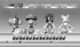 Once all players have selected their character, the characters can then be placed in the desired position on the court using the D-pad to move them and the A button
