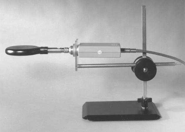 RADIATION DOSIMETER PROBE POSITIONING STAND * Allows a dosimeter ion chamber probe, or similar device, to be easily positioned for making exposure measurements on all types of x-ray equipment.