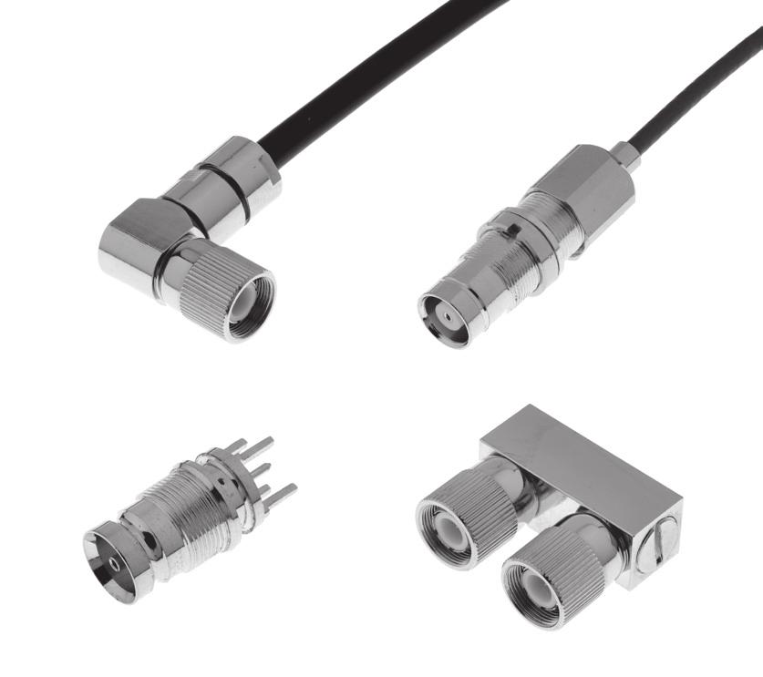 Introduction Interface PLUG 75Ω GENERAL Standard coaxial connectors Screw-on type APPLICABLE STANDARDS DIN 47295