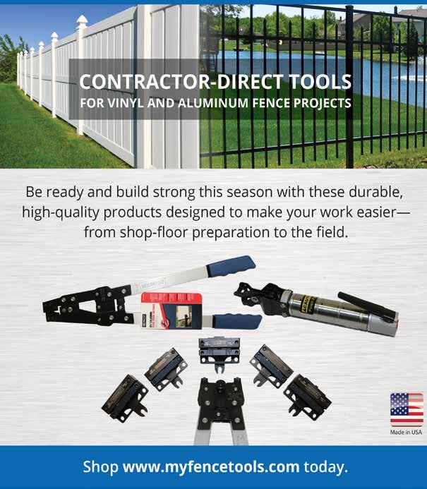 FENCE TOOLS Vinyl & Aluminum FENCE TOOLS EXTRUDER FABRICATOR PROFESSIONAL INSTALLER DO-IT-YOURSELFER Midwest Tool manufactures an