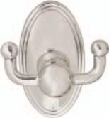 with Single Hook Post with Lancaster Pewter Double Hook with Oval Polished Chrome