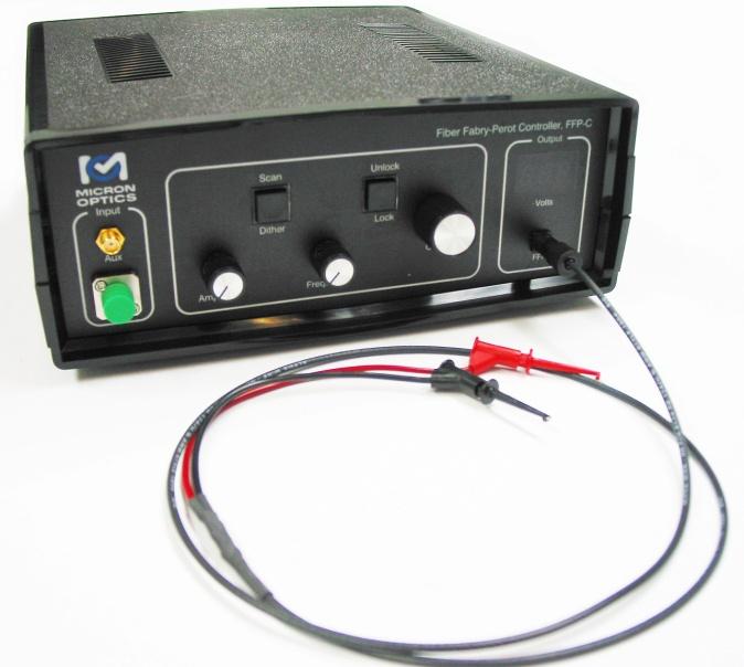 Figure 3. FFP-C front panel. (c) Plug the AC power cord into the rear panel of the FFP-C unit and turn the power on. (d) Connect the FFP cable to the controller.