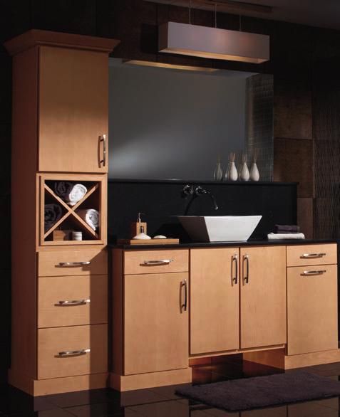 If you have limited space, maximize your cabinetry and think about clever organization options.