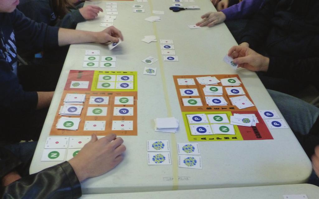 (Using this method of play, the players can cooperate a bit, making it more of a team game.) The Pb (lead) card is used to block the opponent from moving an card.