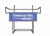 There are two designs for the wall calendar bins 1. Browse our bins, and 2. Website.