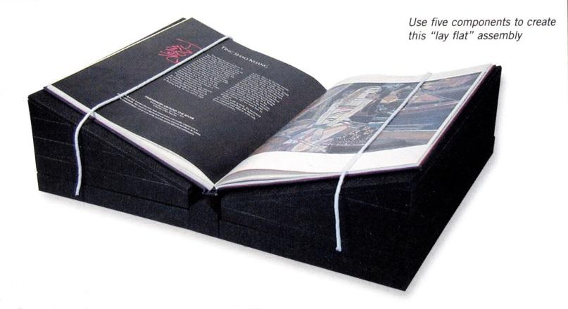 Foam Book Support System For displaying open