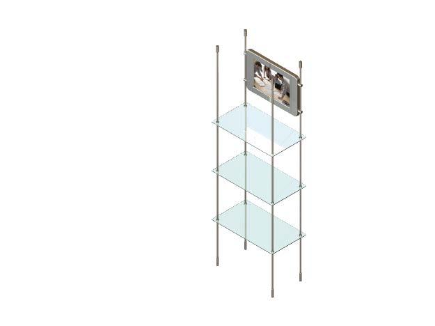 Code: 4012 Crossover support Top and bottom grip For up to 10mm panel thickness. Code: 4009 Banner pole Includes two end supports and 15mm ø aluminium tube. Up to 1M long. For sizes over 1M P.O.