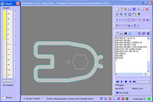 Tutorial 2 - Open Dxf file and create the outside Contour toolpath. In this tutorial you will open a Dxf file and create the toolpath that cut the external of the part.