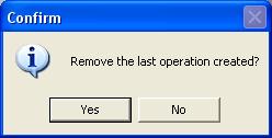 "Remove the last operation