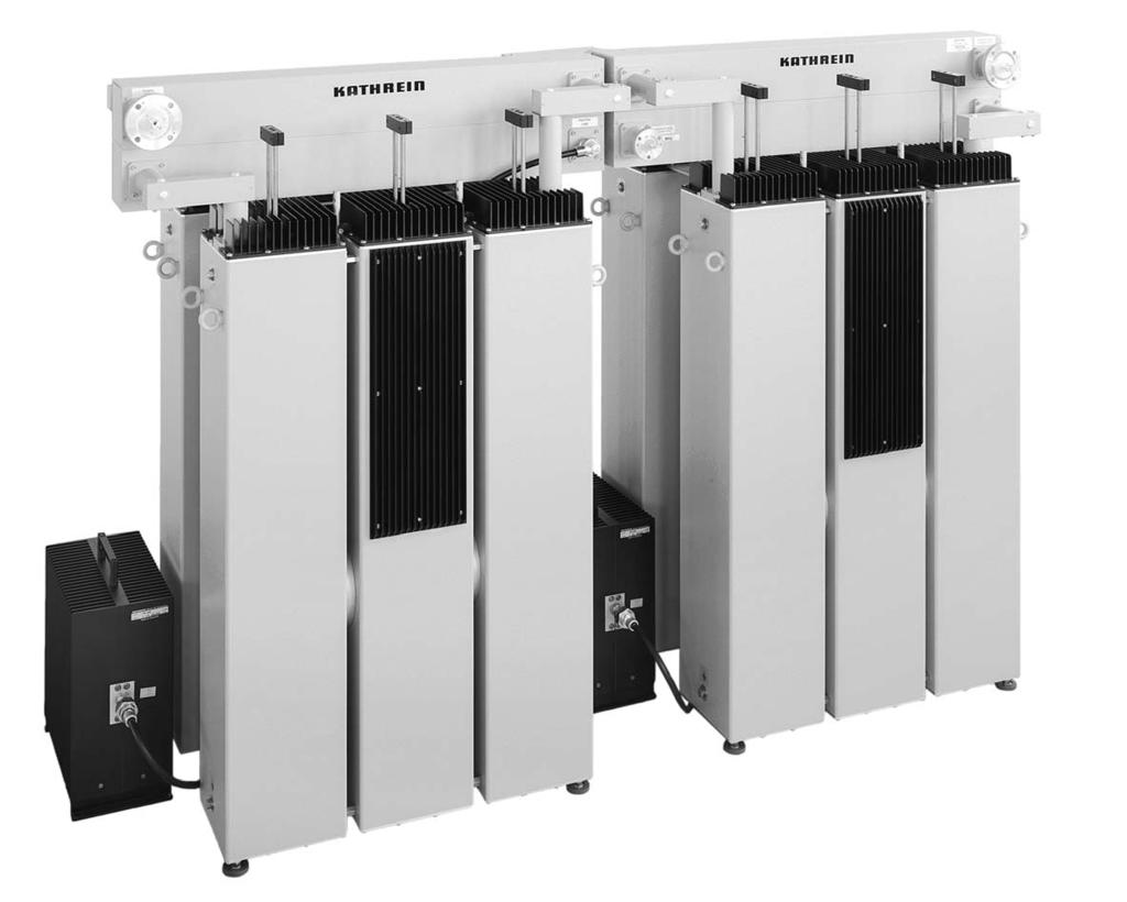 Directional Filter Combiner 87.5... 108 MHz, n x 5 kw General The directional filter combiners enable several transmitters to be connected to one common output.