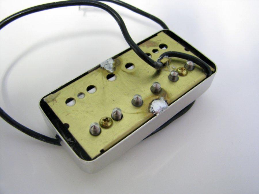 They are very simple pickups with one bar magnet, like those in the P90 and a set of six screw pole pieces also just like the P90.