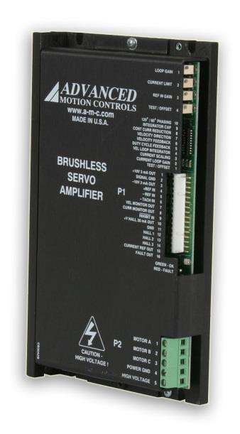 Description Power Range NTE: This product has been replaced by the AxCent family of servo drives. Please visit our website at www.a-m-c.