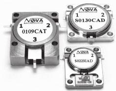 SURFACE MOUNT ISOLATORS Nova Microwave offers a line of Surface Mount Isolators in various package sizes and frequency bands, specifically designed for communications applications, military