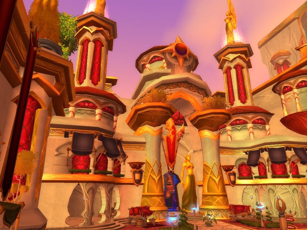 Figure 2 Silvermoon City the opulent home of the power-hungry, vain and materialist Blood Elves.