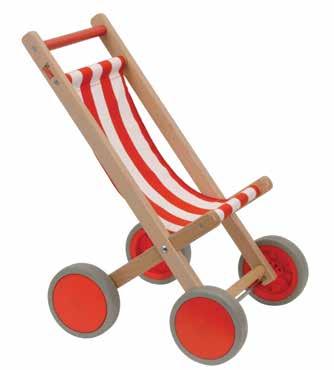 Deluxe Dolls Rocking Cradle Gently rock the baby dolls to sleep in this beautifully detailed wooden rocking