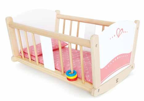 50 Pretend & Play DOLLS & ACCESSORIES Rock-A-Bye Baby Cradle Rock dolly to sleep in this sturdy cradle.