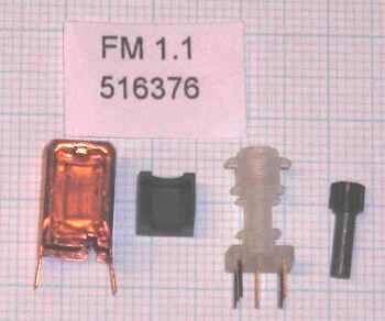 B. st IF Transformer (36.3 MHz), L Open the bag marked L: FM. form (black core) and remove the components (figure ). Use a fine-tip permanent marker to mark the transformer can L and FM.