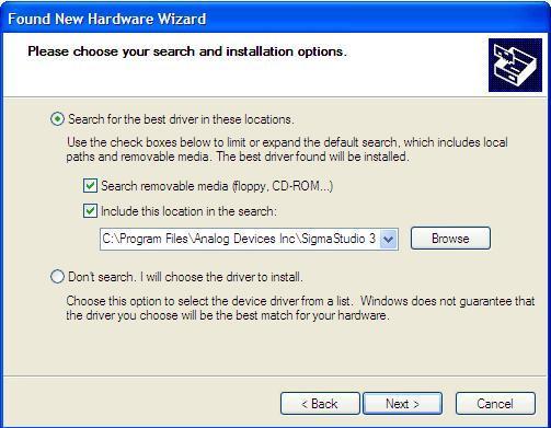 Windows Found New Hardware Wizard 5.