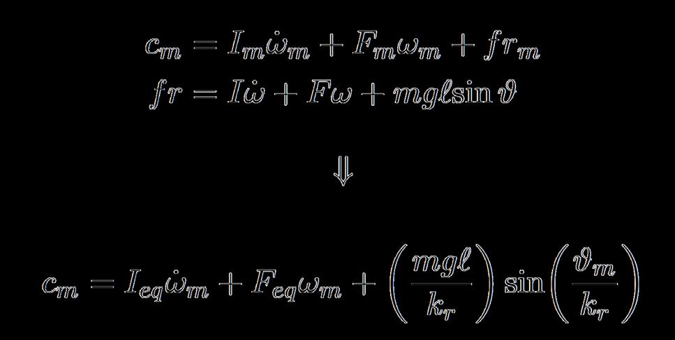 Example: rigid pendulum in a generic n-link manipulator the nonlinear couplings between the