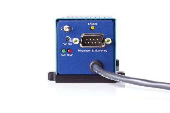 MECHANICAL SPECIFICATIONS Standard PowerLine Laser 4X Ø 3.8 mm (.15 in) Thru Ø 6.1 in. (.24 in.).16 55.6 mm (2.19 in.) 27.8 mm (1.5 in.) Connector, Power 45 mm (17.72 in.) Cable Length 2.6 mm (.81 in.