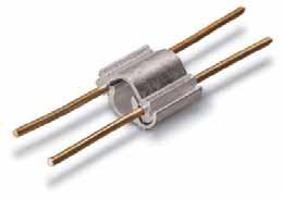 Mechanical Connectors SnapTap Parallel Connectors Designed for bonding and grounding applications using copper, steel stranded and ground rod Easily installed with channel locks or pliers Made from