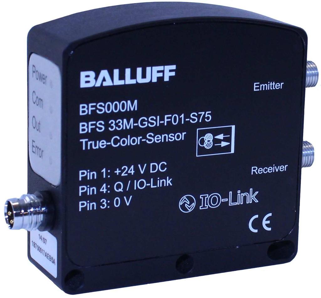 Manual True-Color-Sensor with IO-Link Ordering code: Part number: BFS000M BFS