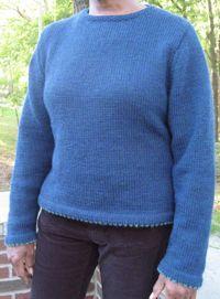 The Perfect Sweater Designed by the readers of Mason-Dixon Knitting Pattern by Mandy Moore and Ann Shayne Jewelneck or V-neck pullover with set-in long sleeves and a slightly shaped waist.