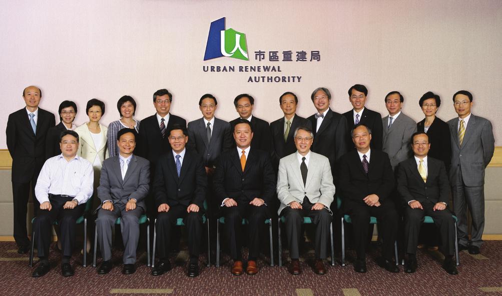 MEMBERS OF THE BOARD FROM LEFT Front row : The Honourable Fred LI Wah-ming, Mr Maurice LEE Wai-man, Mr Billy LAM Chung-lun (Managing Director, up to 31 December 2007), Mr Barry CHEUNG Chun-yuen