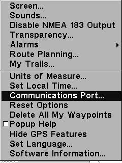 Communications Port Activation Now that you have your devices connected, here's how to make them communicate.