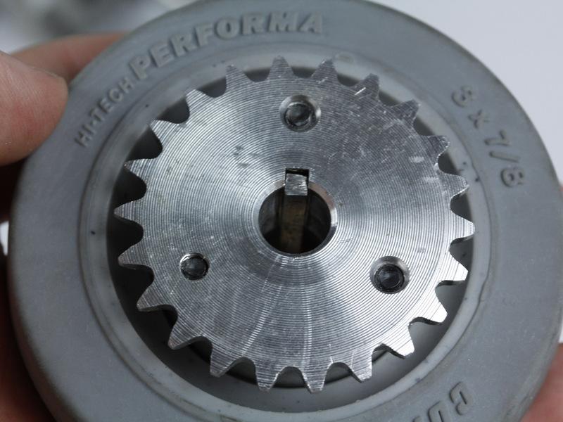 keystock sits in the opposite position of the sprocket's keyway It can be a little time consuming to properly
