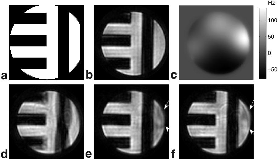 916 Yip et al. FIG. 12. a: Desired excitation pattern. b: Pattern obtained by an iteratively-designed pulse before metal pieces were attached to the phantom.