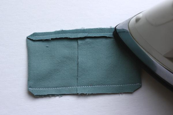 through your stitching, and press open the seam.