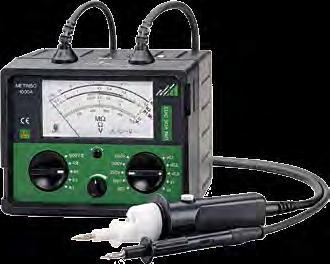 LCD Analog Measuring voltage 50 to 500 V 50 to 500 V 50 to 1000 V 50 to 1000 V