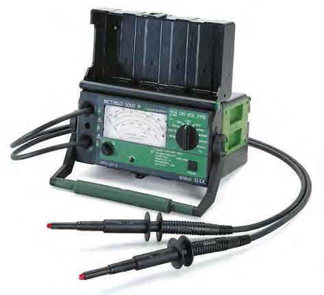 powered METRISO 5000AK by replacing the battery module with a crank generator. n Extensive measuring range: 10 kω... 1 TΩ n Measuring range: 100 kω.