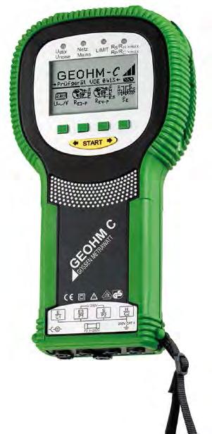 56 Testers: Earth Testers Table of Contents GEOHM C Article: M590A Battery Powered Earth Tester also for Measurement of Soil Resistivity n Compact, menu-driven